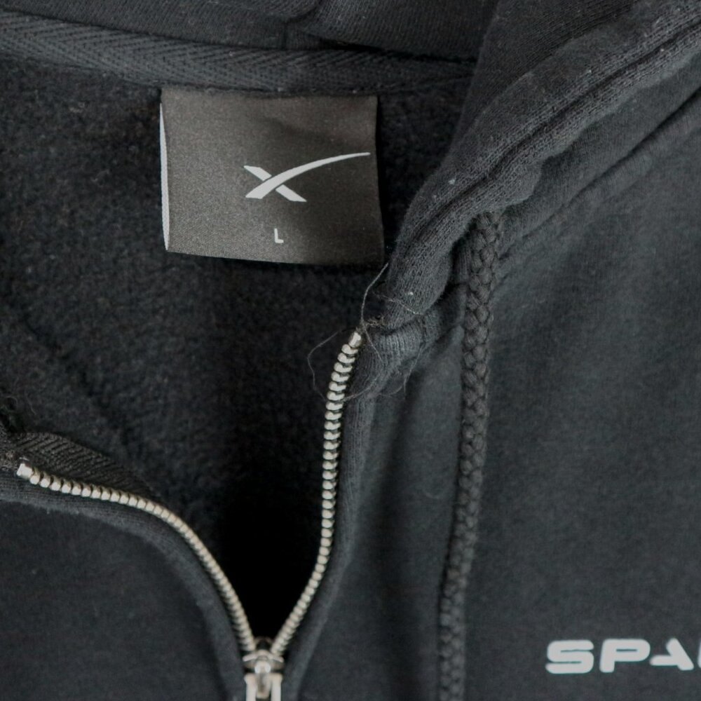 SpaceX F9 Falcon 9 Rocket Zip Up Hoodie Mens Large Elon Musk Space - Picture 4 of 7